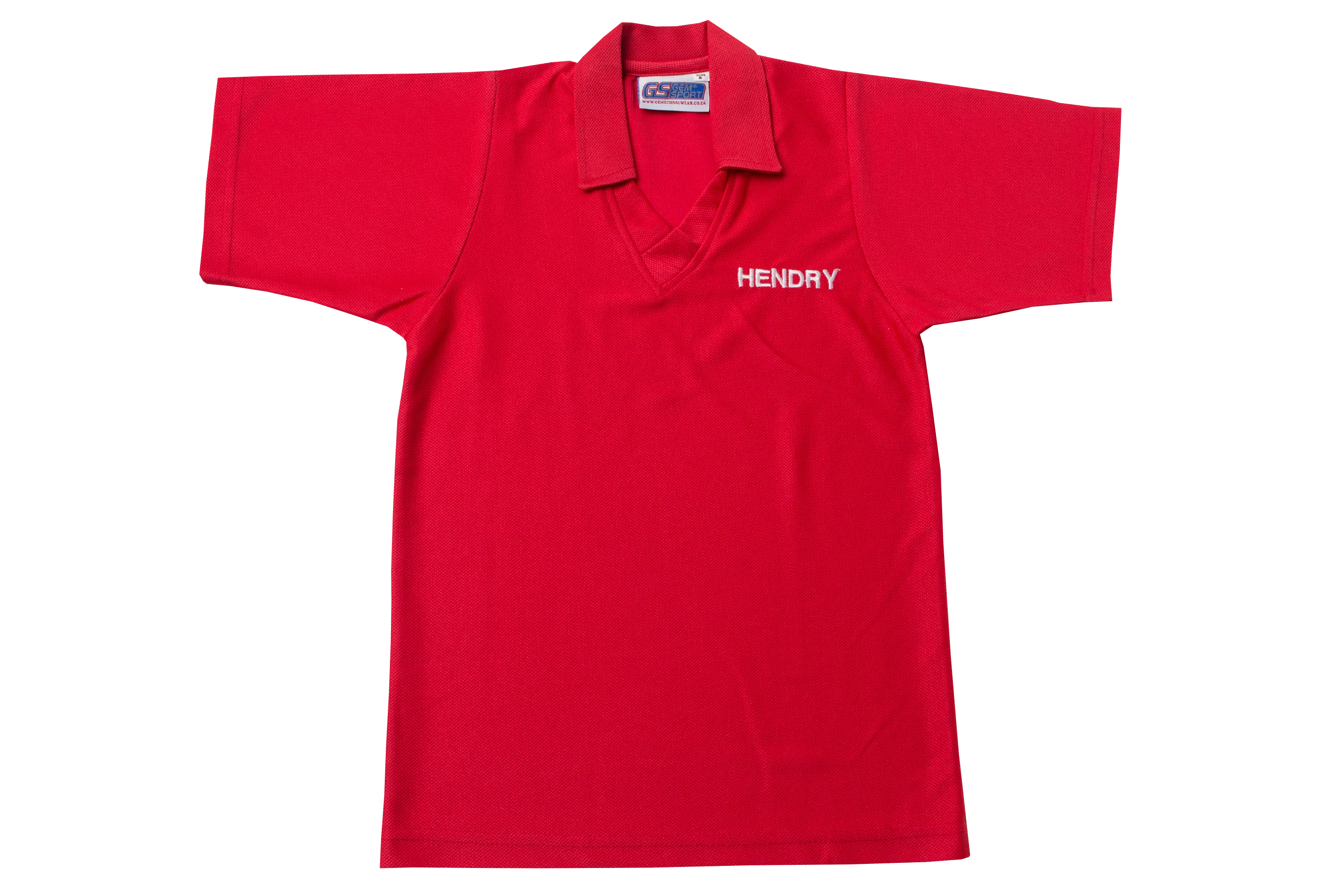 Golf Shirt Red Emb - Kloof Senior Primary ( Hendry )