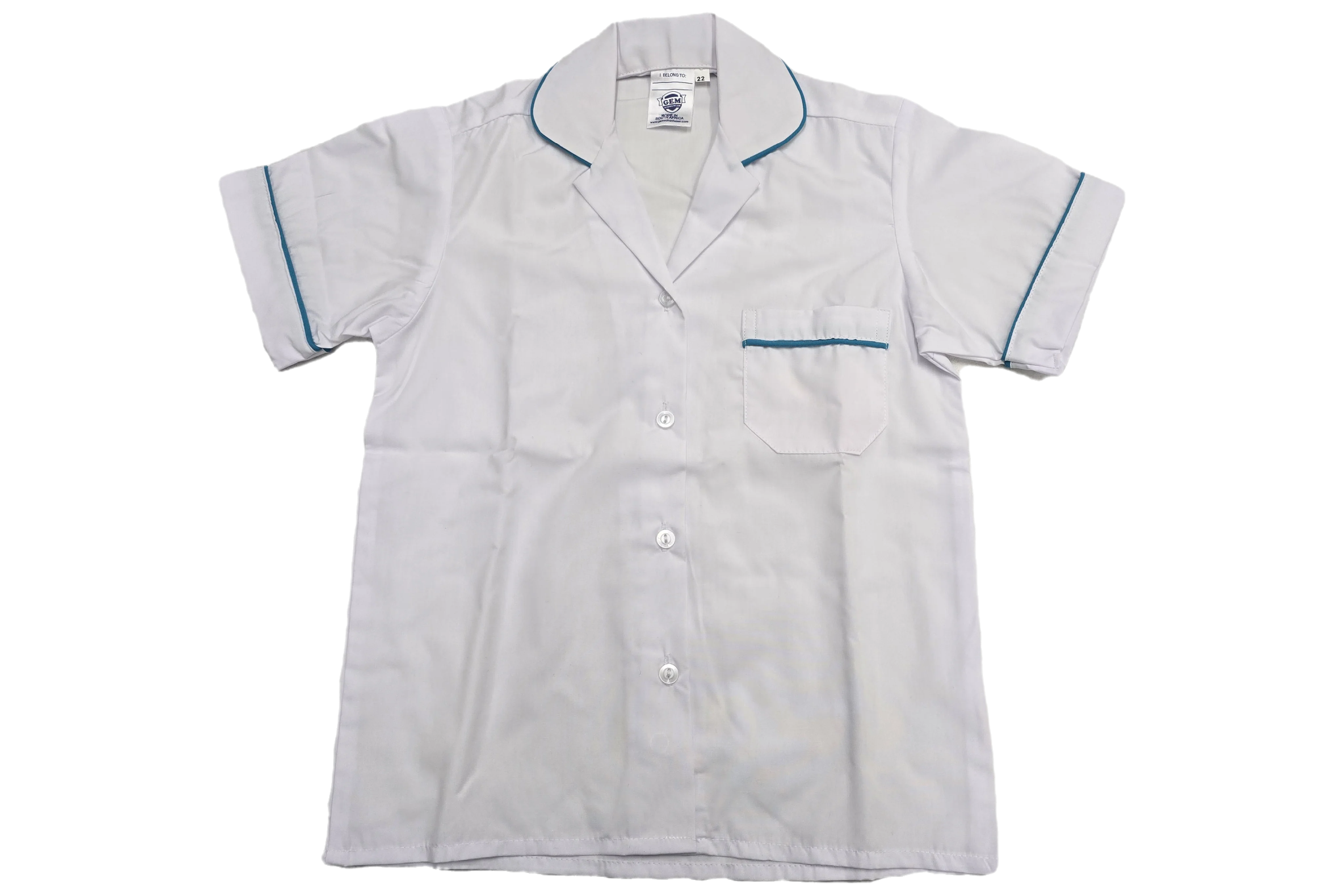Short-Sleeve Roundneck Blouse - Kingsburgh