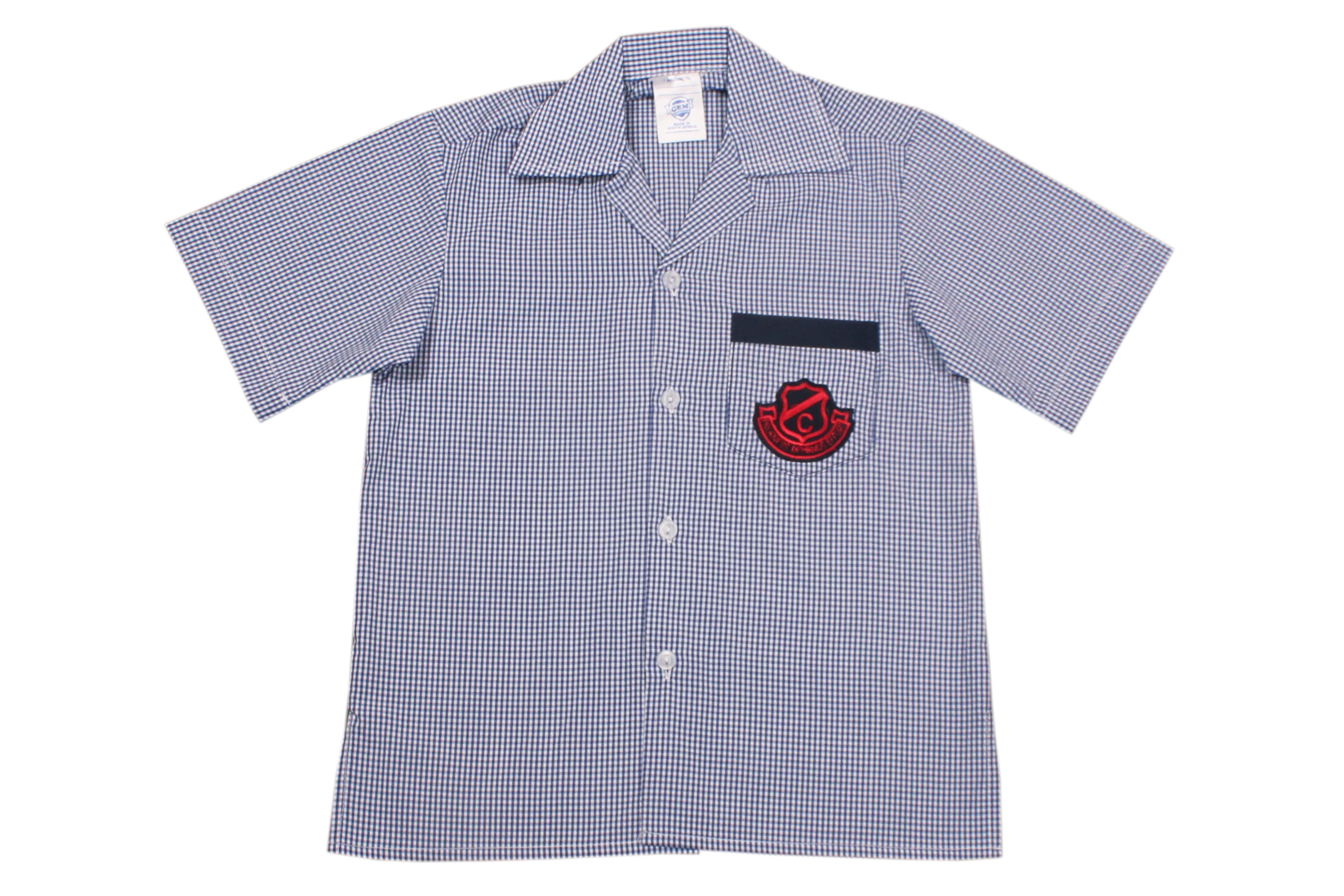 Shortsleeve Check  Emb Shirt - Clarence