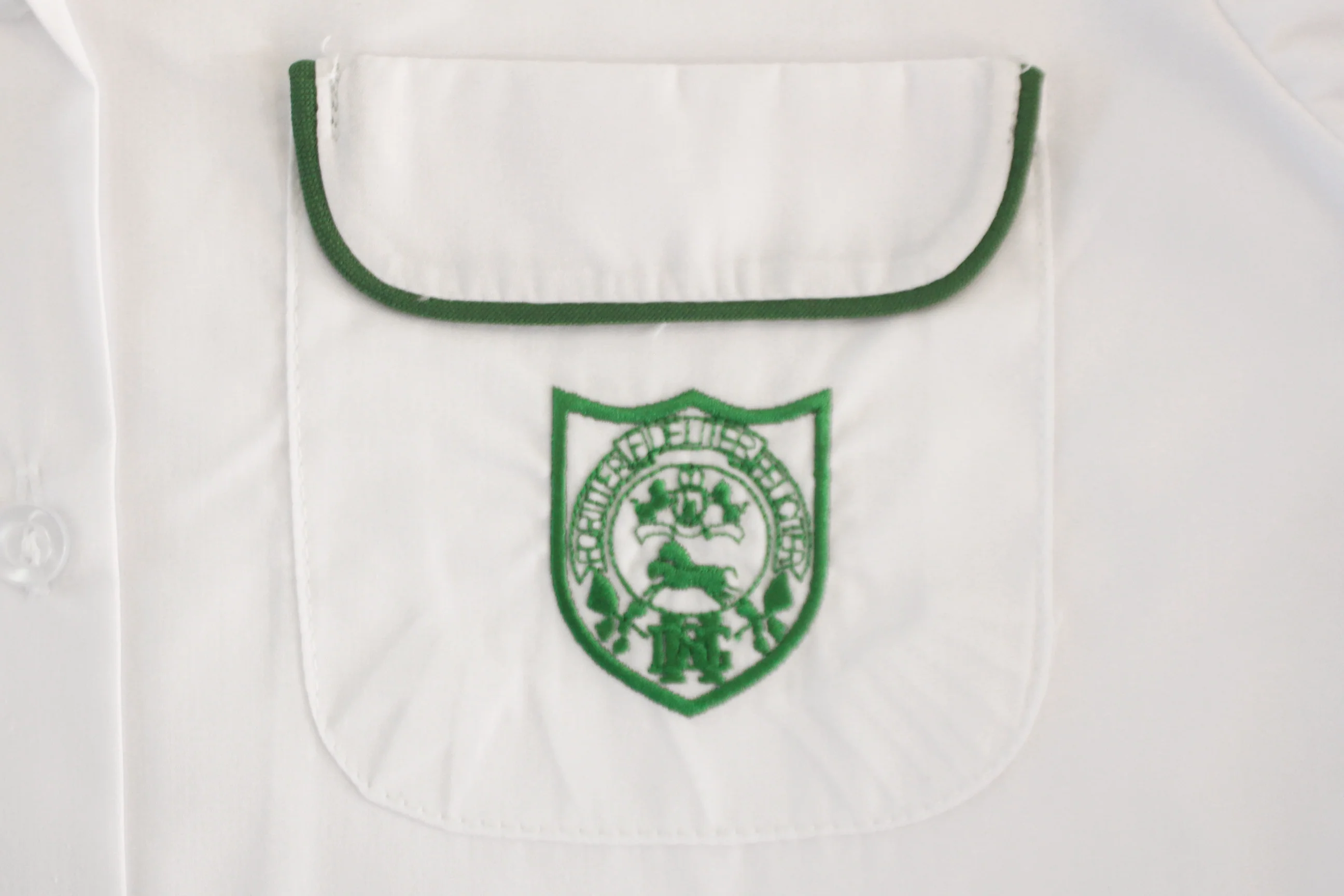 Shortsleeve Roundneck Blouse Emb - Durban Girls High - Image 2