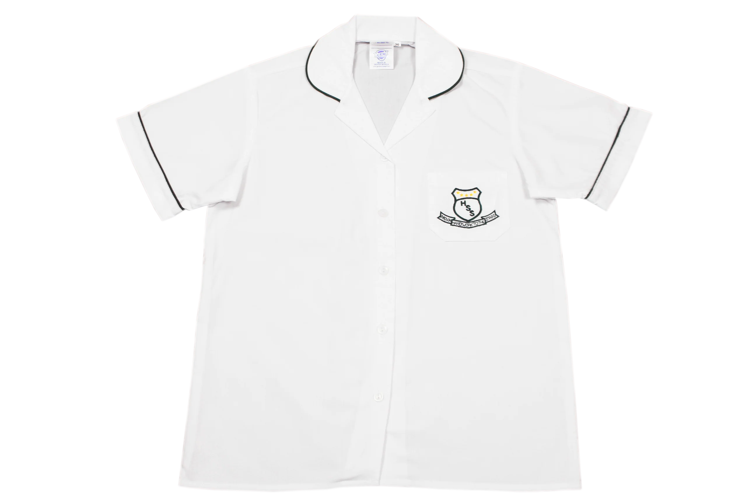 Shortsleeve Roundneck Blouse Emb - Hillview