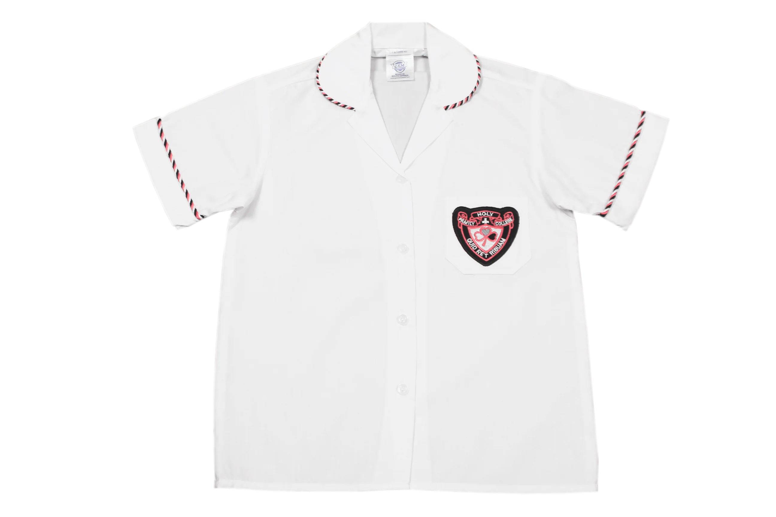 Shortsleeve Roundneck Blouse Emb - Holy Family College