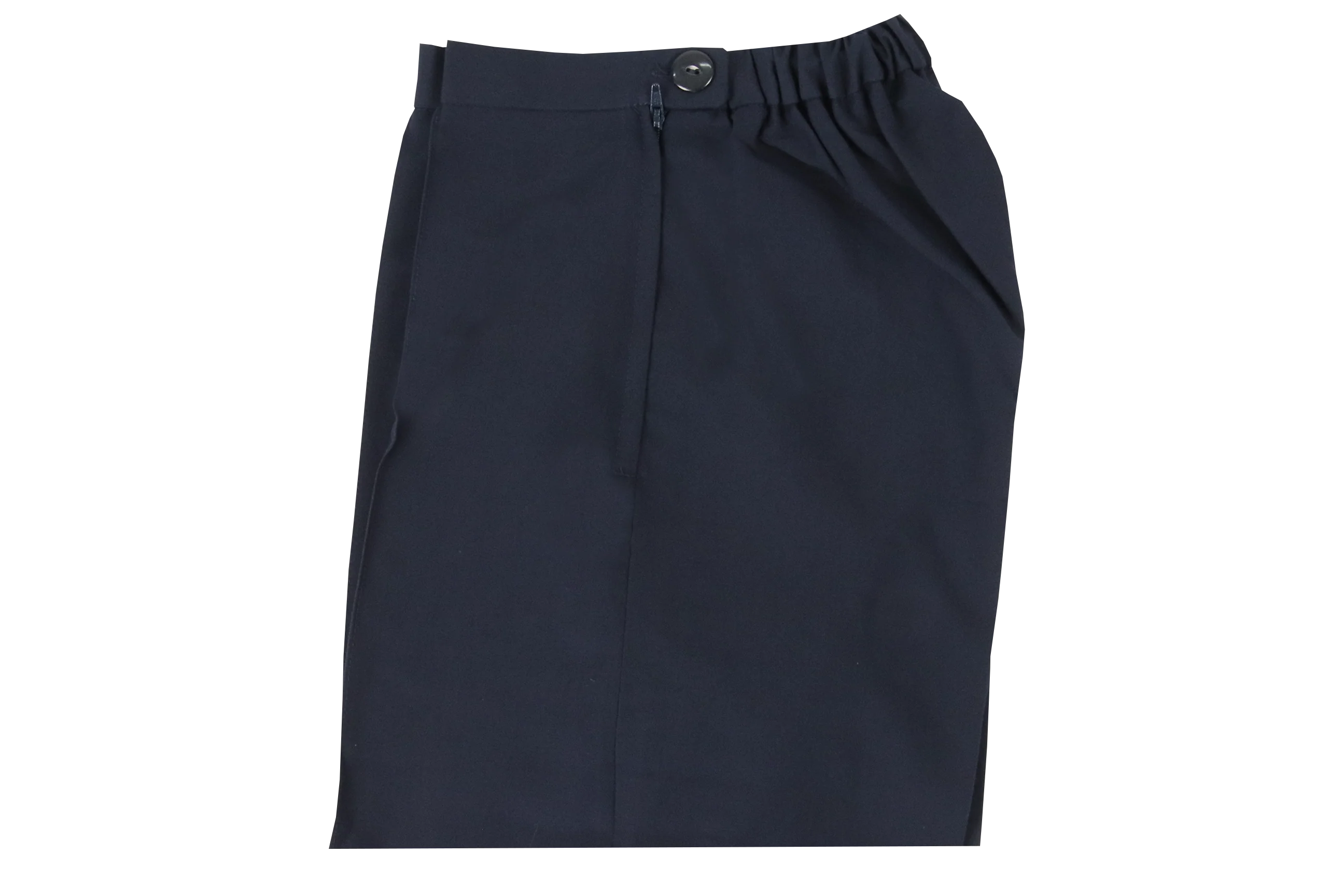 Girls Slax - Plain Navy - Image 2