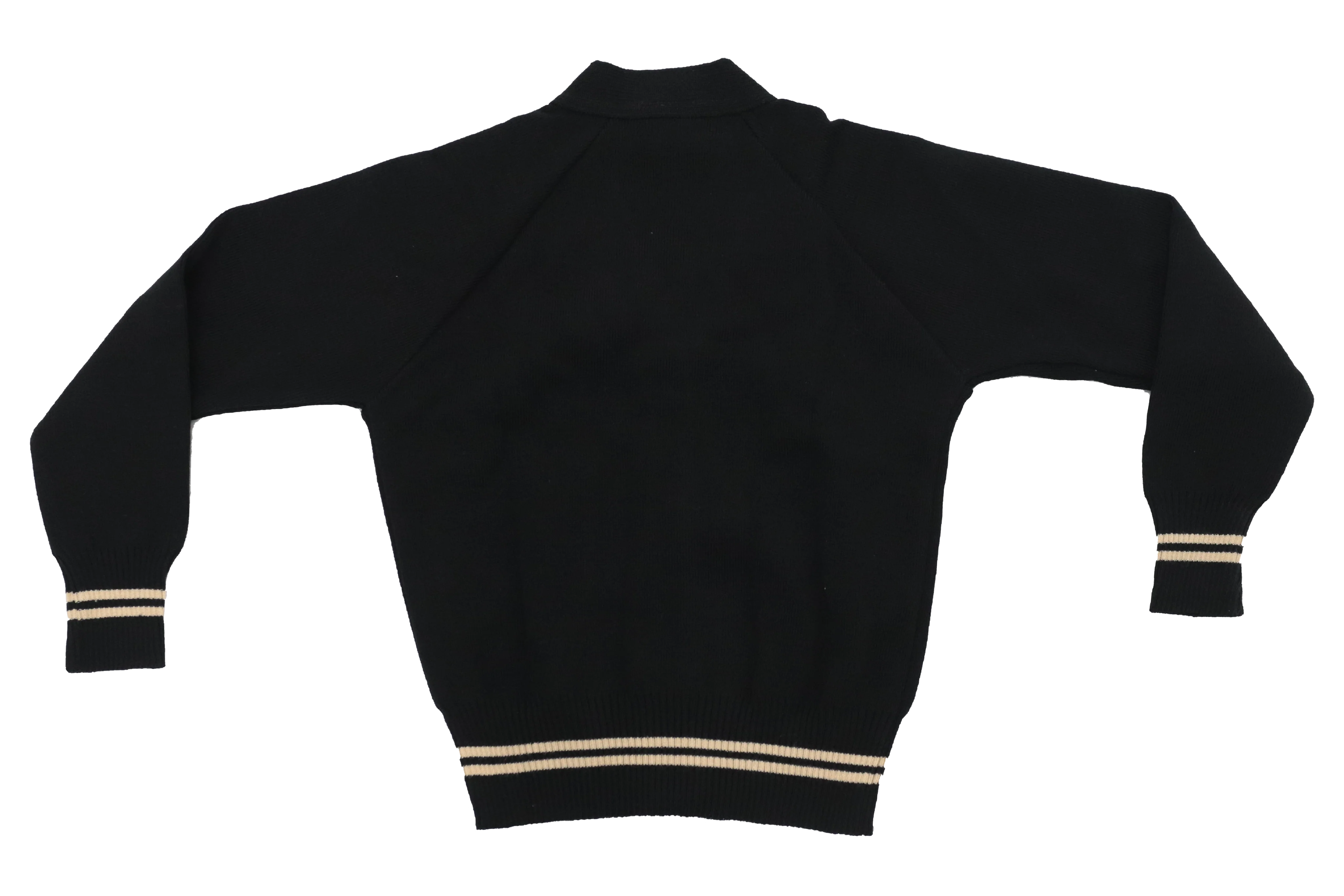 Striped Plain Cardigan - Vuku - Image 2