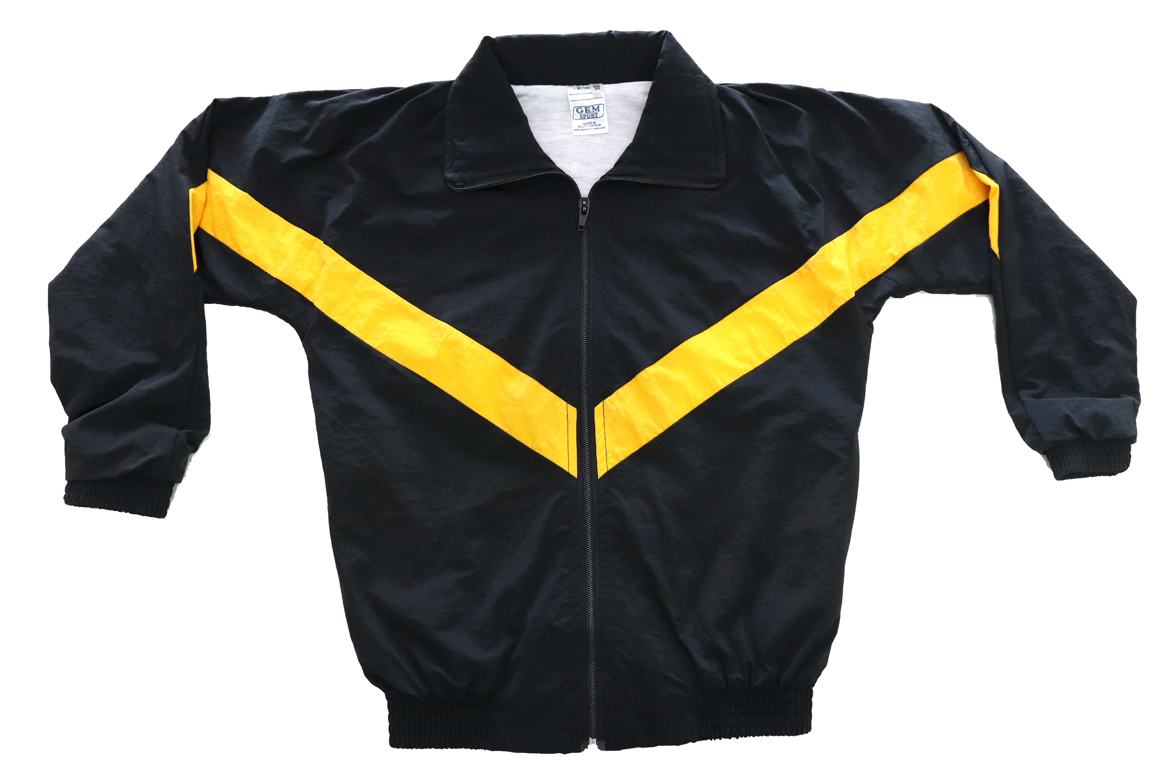 Taslon Tracksuit Set Plain - Black/Gold