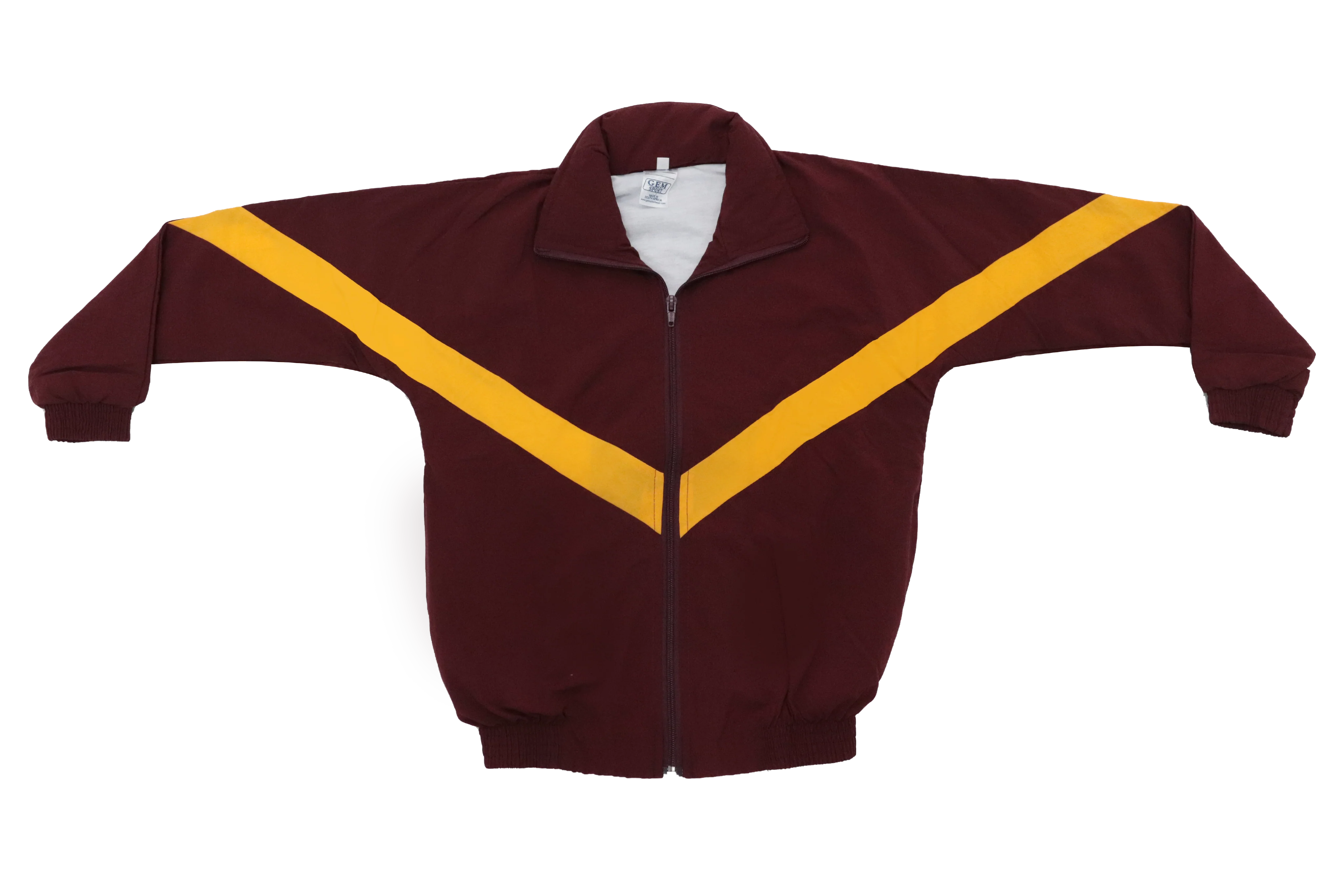 Taslon Tracksuit Set Plain - Maroon/Gold