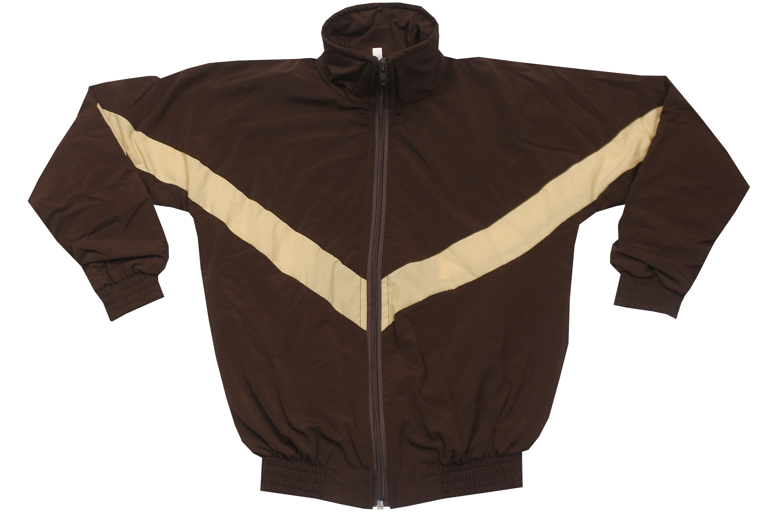 Taslon Tracksuit Set Plain - Brown/Beige